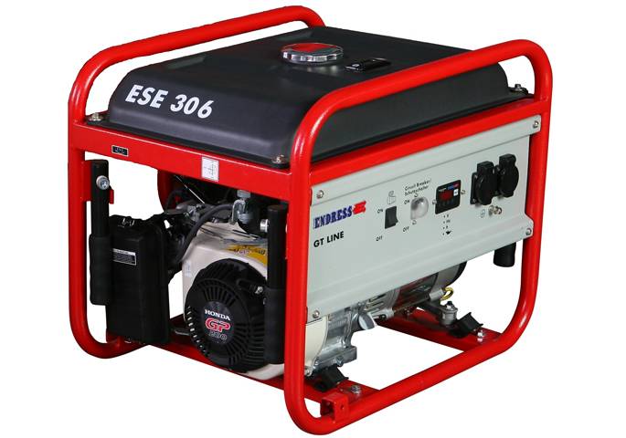 Endress ESE 306 HS-GT agregat za struju, benzin, potezno uže
